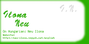 ilona neu business card